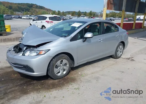 2013 Honda Civic Lx из США, поврежденный, VIN 2HGFB2F54DH583758